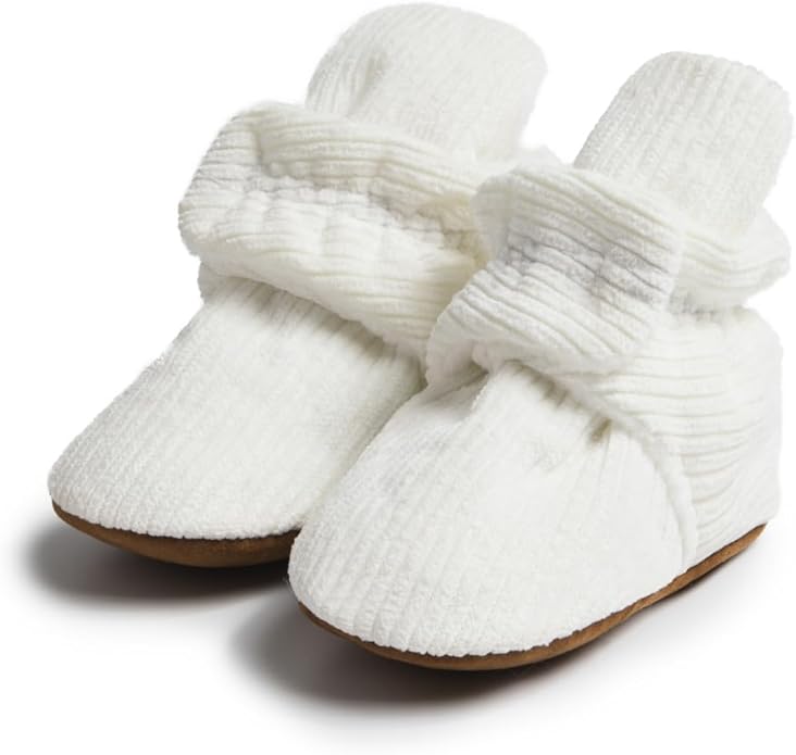 Sawimlgy Newborn Infant Baby Girl Boy Cotton Booties Stay On Sock Slippers Soft by Sawimlgy