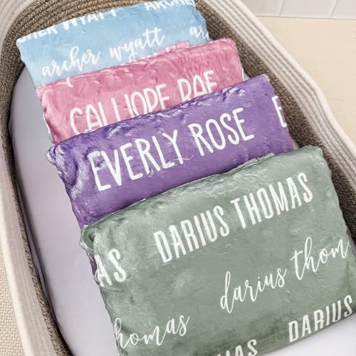 Personalized Baby Blanket, Baby Essential, Receiving Blankets - Image 4