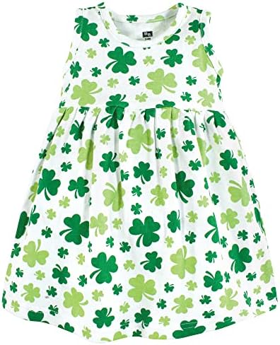 Hudson Baby Infant and Toddler Girls Cotton Dress and Cardigan Set - Image 4
