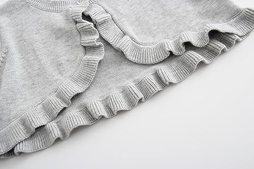Toddler Girls Cardigan Sweater Bolero Shrug Baby Kids Long Sleeve Cropped Dress - Image 4