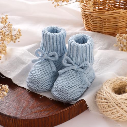 LAWKUL Cotton Baby Sweater and Booties Set - Image 6