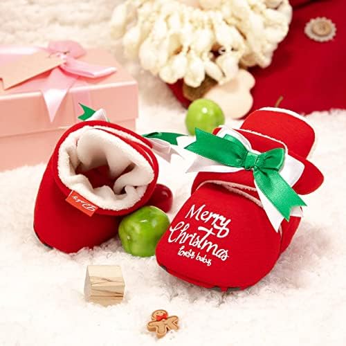 HsdsBebe Unisex Newborn Baby Cotton Booties Non-Slip Sole - Image 3