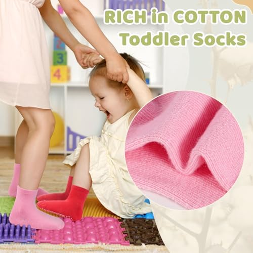 HYCLES Non-Slip Toddler Socks, Girl Grip Socks - Image 5