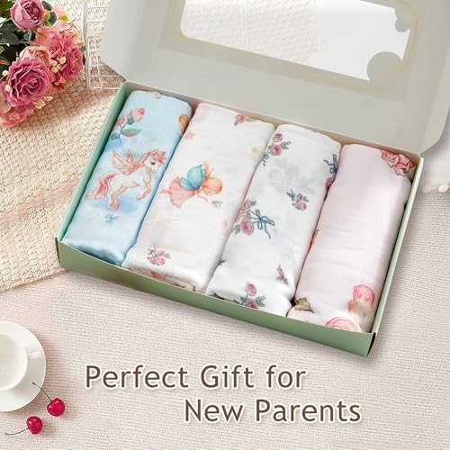 Muslin Baby Swaddle Blankets, Breathable 100% Rayon from Bamboo Receiving - Image 5