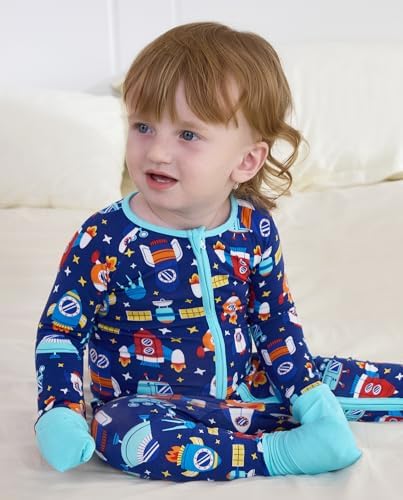 babee Reshinee Bamboo Viscose Baby Footie Pajama, Zipper Sleeper Boys Girls - Image 7