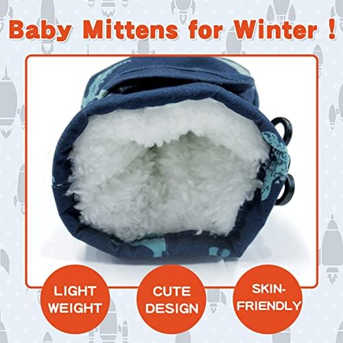 BAVST Toddler Waterproof Mittens Fleece Lined Baby Boys Girls Winter Warm Glove - Image 2