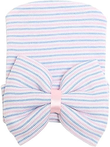 DRESHOW BQUBO 4 Pack Newborn Hospital Hat Infant Baby Hat Cap - Image 4