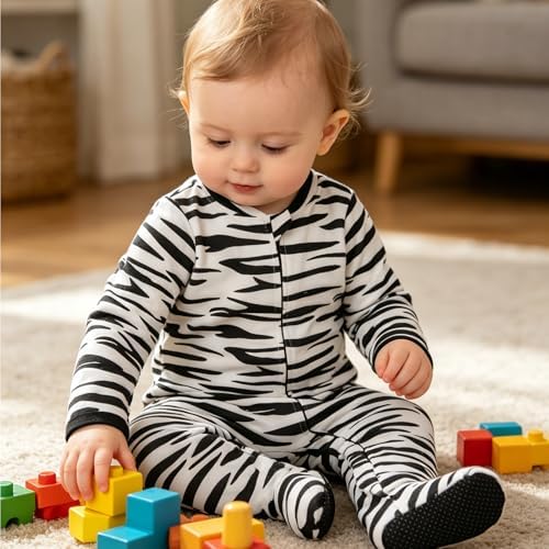 Aablexema Baby Footie Pajamas Cotton - Image 4