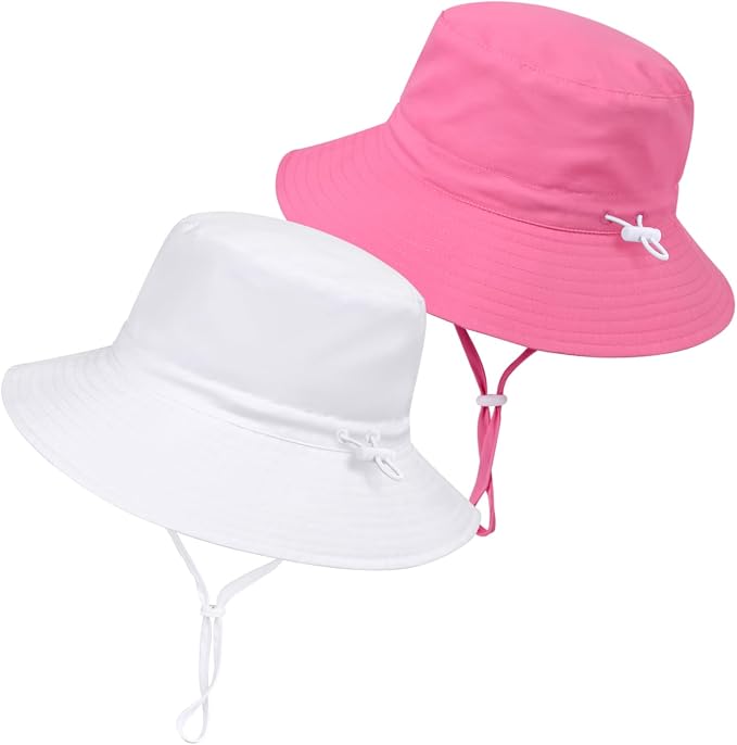 Baby Toddler Sun Hat, Boys Girls Adjustable Bucket Hat by DANMY