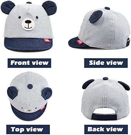 JANGANNSA Baby Duck Cap Infant Kids Sun Hat Bear Cute Cartoon Caps Spring Summer - Image 2