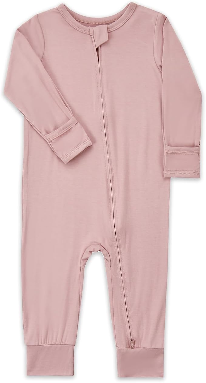 Aablexema Unisex Rayon of Bamboo Baby Footless Pajamas Romper - Image 3