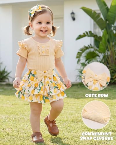 HONGTEYA Baby Girl Clothes Set Newborn Infant Summer Outfits - Image 2
