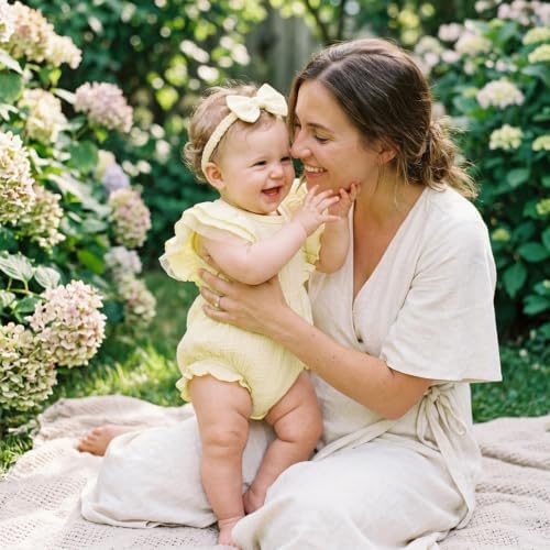 TITKKOP Ruffle Bubble Romper for Baby Girl | One-Piece Shorts Jumpsuit | Summer - Image 4