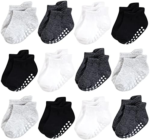 Hudson Baby Unisex Baby Non-Skid No-Show Socks by HudsonBaby