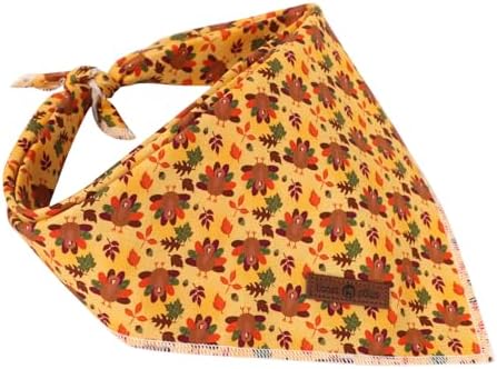 Lionet Paws Thanksgiving Dog Bandana Washable Cotton Handkerchief Scarf - Image 3