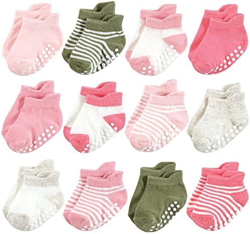 Hudson Baby Unisex Baby Non-Skid No-Show Socks by HudsonBaby