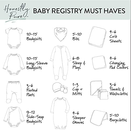 HonestBaby Organic Cotton Multi-Layer Burp Cloths Multipack, One Size - Image 6