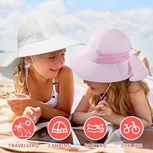 Toddler Baby Sun Hat Kids Summer Beach Essentials Adjustable Beach Hats - Image 6