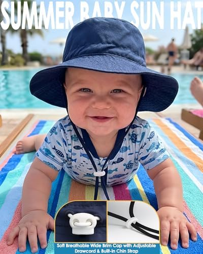 Toddler Baby Sun Hat and Polarized Sunglasses Set - Image 4