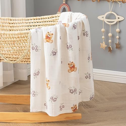 BabyWhale Muslin Swaddle Blanket - Image 4