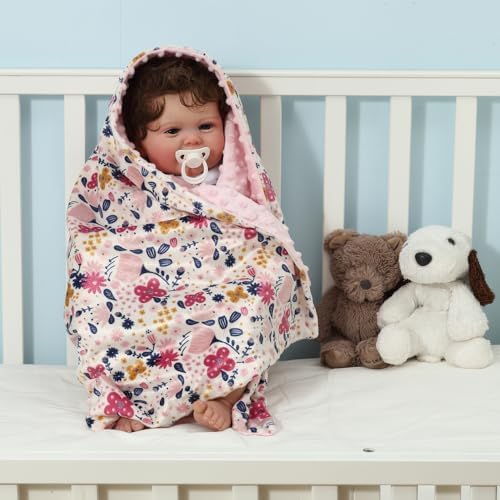 CREVENT 2Pcs 30''X40'' Cute Cozy Fluffy Warm Baby Blankets - Image 5