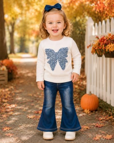 Renotemy Toddler Baby Girl Clothes Fall Winter Outfits Gifts 12Months-5T - Image 3