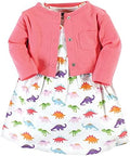 Hudson Baby Infant and Toddler Girls Cotton Dress and Cardigan Set by HudsonBaby