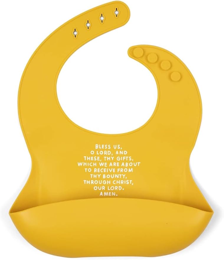 Be A Heart Silicone Baby Bibs, Adjustable Waterproof Bibs, Meal Blessing Bibs by BeAHeart