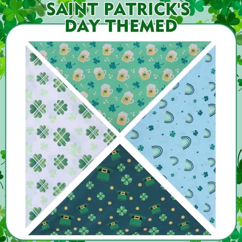 EXPAWLORER St. Patrick's Day Dog Bandanas 4 Pack - Image 2