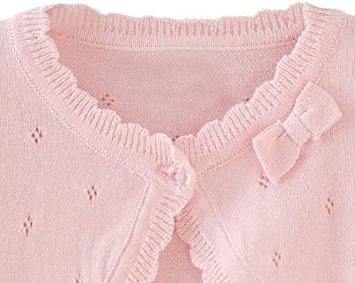 Toddler Girls Cardigan Sweater Bolero Shrug Baby Kids Long Sleeve Cropped Dress - Image 4