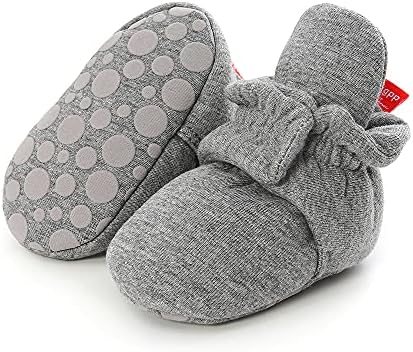 HsdsBebe Unisex Newborn Baby Cotton Booties Non-Slip Sole by HsdsBebe