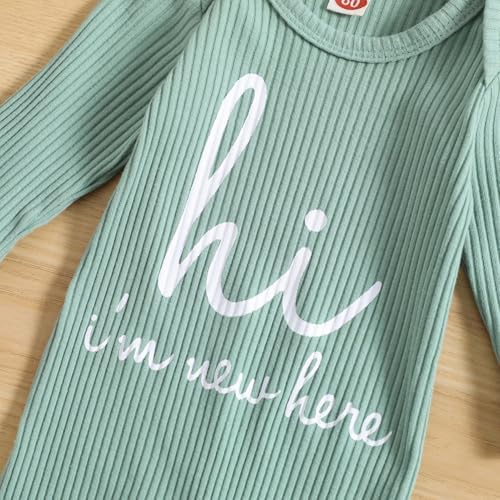 GRNSHTS Newborn Baby Boy Romper Coming Home Outfits Letter Print Bodysuit - Image 5
