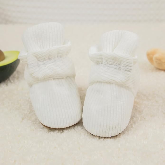 Sawimlgy Newborn Infant Baby Girl Boy Cotton Booties Stay On Sock Slippers Soft - Image 4