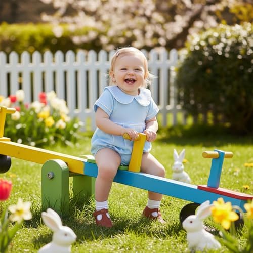 Newborn Baby Boy Girl Clothes Short Sleeve Solid Bubble Romper Doll Collar - Image 2