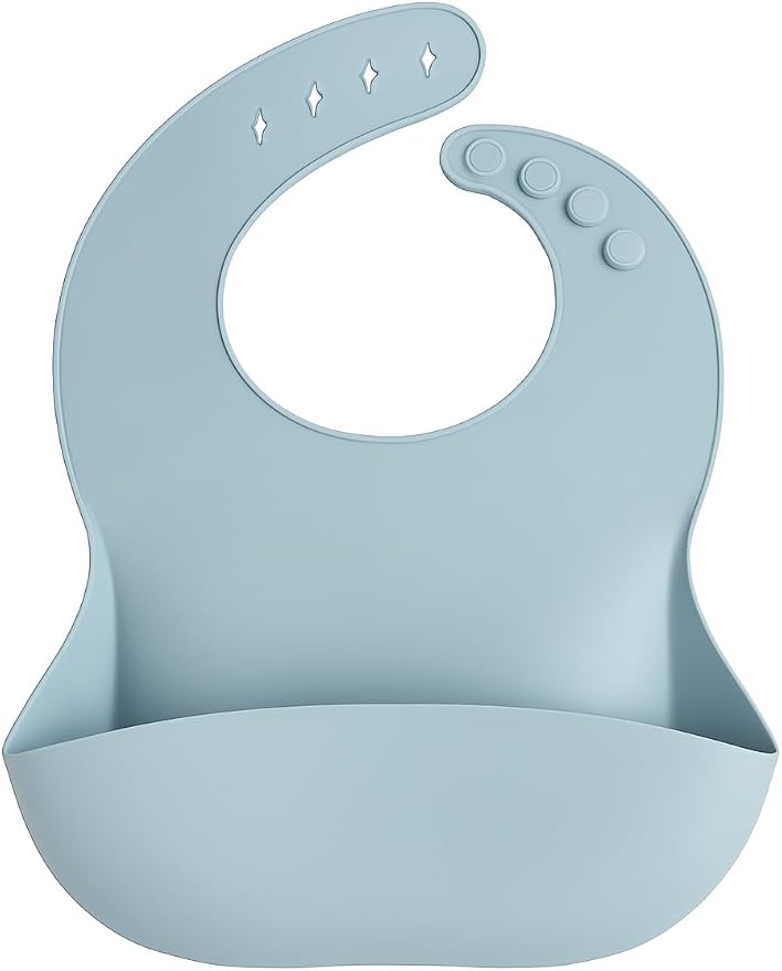 Silicone Baby Bibs with Food Catcher Pocket – Waterproof, Adjustable & - Image 7
