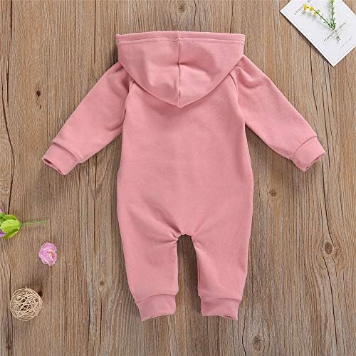 FYBITBO Infant Baby Boys Girls Clothing Zipper Hooded Jumpsuit Romper Long - Image 3