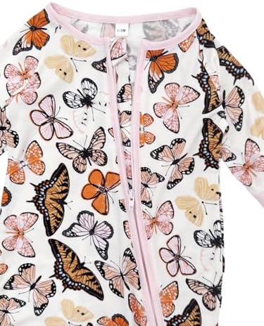 Bow Dream Bamboo Pajamas for Baby, Rayon Sleeper Romper Jumpsuit Outfit | 93% - Image 3