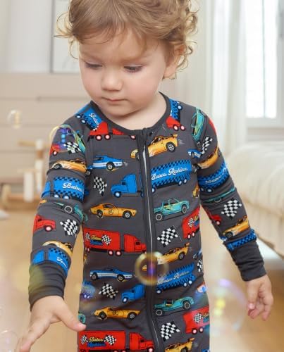 babee Reshinee Bamboo Viscose Baby Footie Pajama, Zipper Sleeper Boys Girls - Image 2
