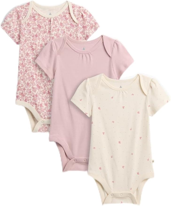 GAP Baby 3-pack Short Sleeve Bodysuit by GAP