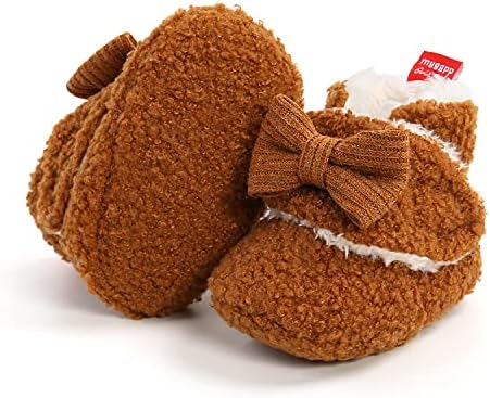 Baby Booties Cozy Fleece Slippers Soft Baby Shoes by GDSDYM