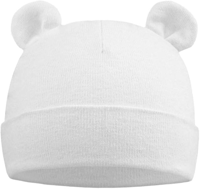 Pesaat Newborn Hospital Hat 0-12Months Preemie Boys Girls Beanie Solid Infant by Pesaat