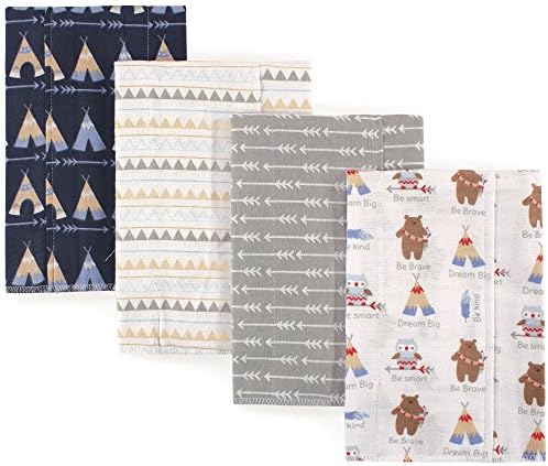 Luvable Friends Unisex Baby Cotton Flannel Burp Cloths, One Size by Luvable+Friends