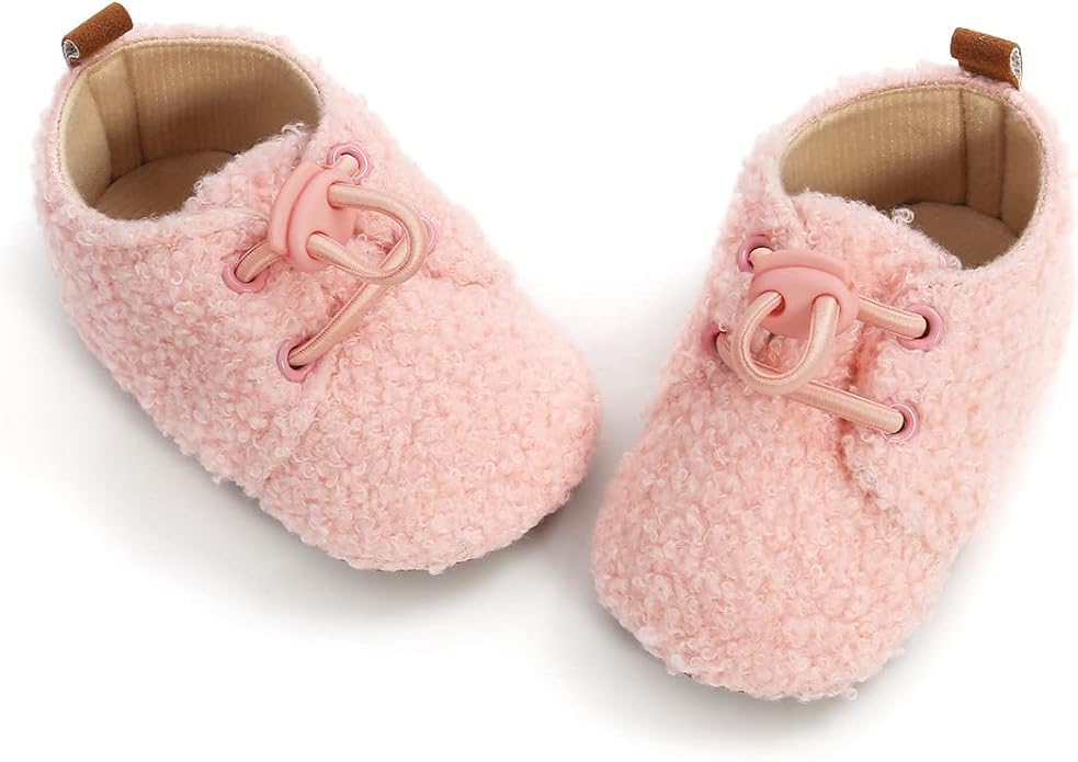 Ohwawadi Infant Baby Boys Girls Slippers Cozy Fleece Booties Soft Bottom Warm - Image 4