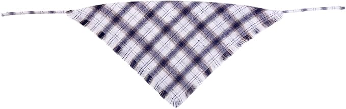 Fall Dog Bandana Autumn Thanksgiving Plaid Reversible Triangle Bibs Scarf - Image 2