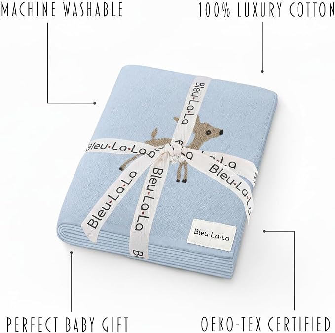 Knit Baby Swaddle Blanket - Image 3