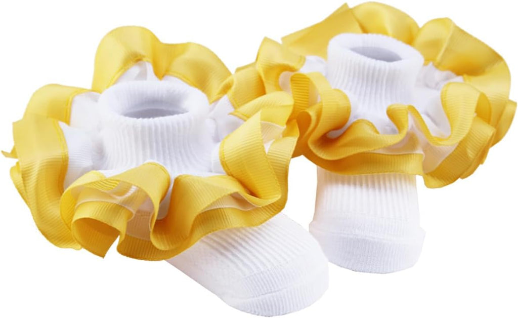 PrinceSasa Little Baby Girl Princess Lace Ruffles Socks Set - Image 4