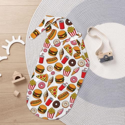 Pizza Swaddle Blankets Soft Receiving Blanket Baby Swaddle Wrap - Image 5