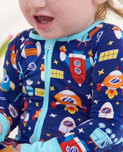 babee Reshinee Bamboo Viscose Baby Footie Pajama, Zipper Sleeper Boys Girls - Image 6