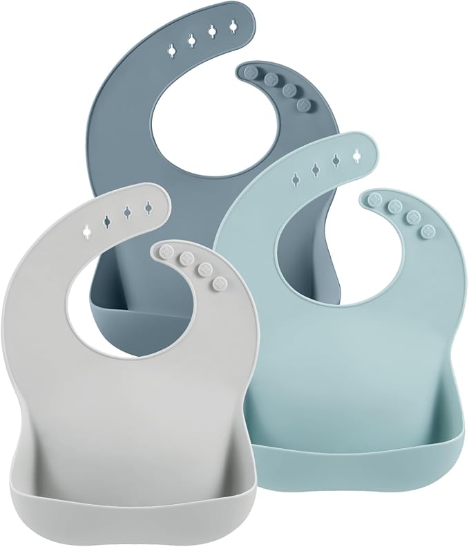 PandaEar Set of 6 Cute Silicone Bibs - Image 3