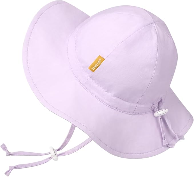 Baby Girl Sun Hat with UPF 50+ Outdoor Adjustable Toddler Beach Hat with Wide by DANMY